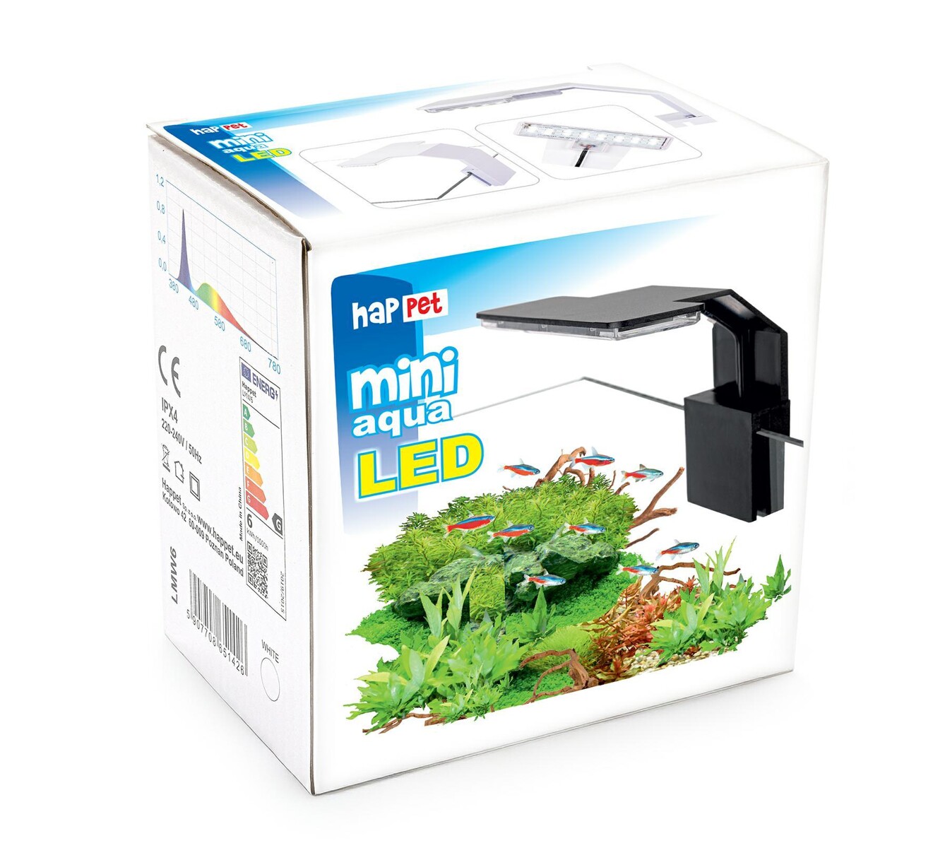 Happet Aquariumlampe Mini Schwarz 6W – Bild 4