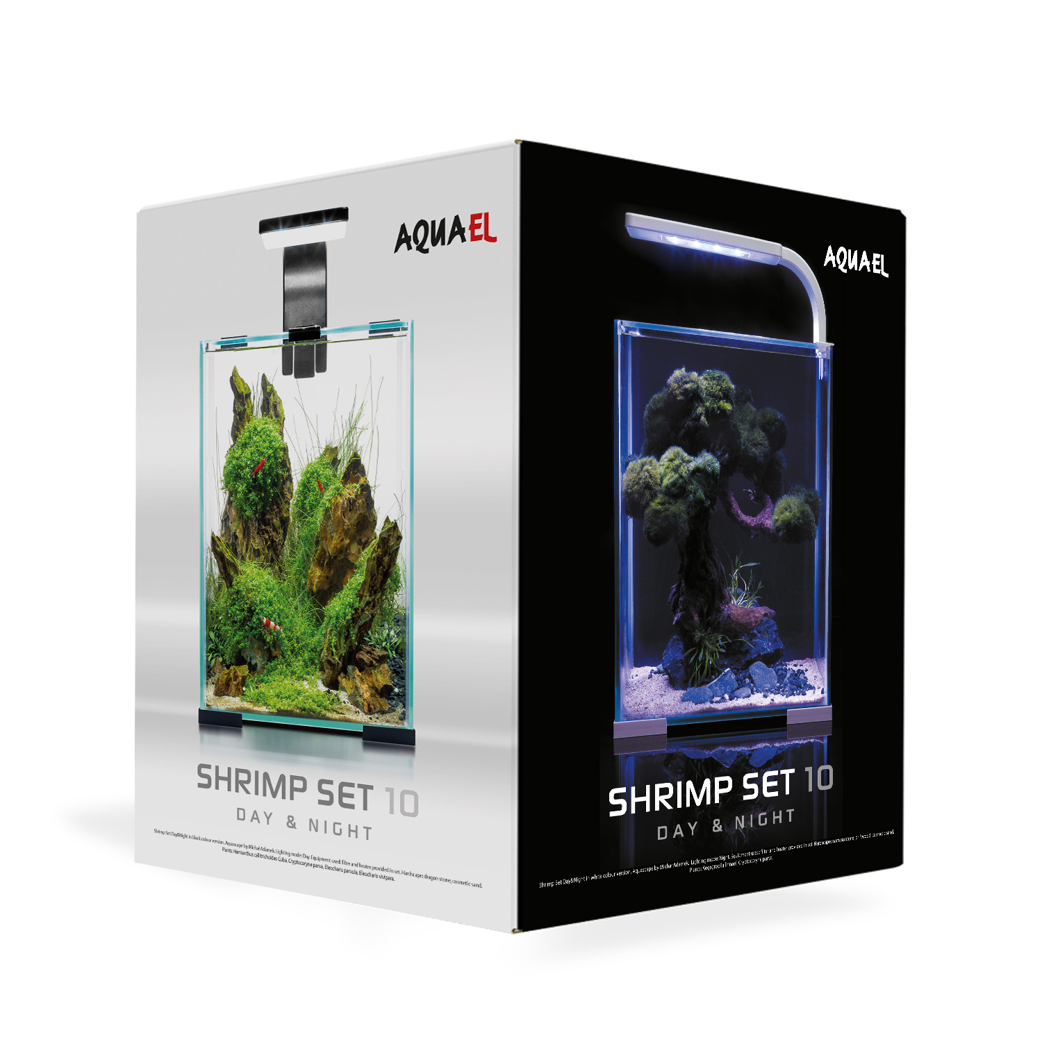 Aquael Shrimp Set Day & Night 10 L schwarz